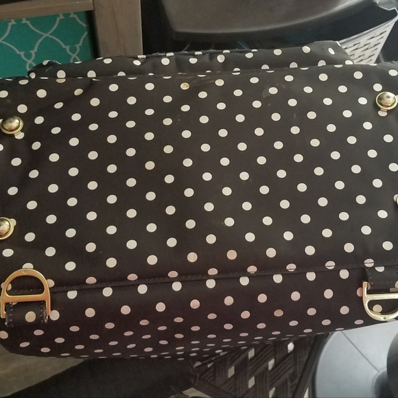 Jujube black and white polka dot diaper bag